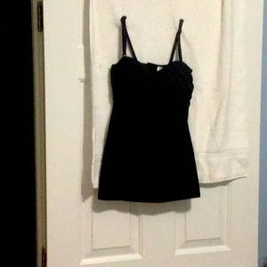 Beautiful black swim suit.